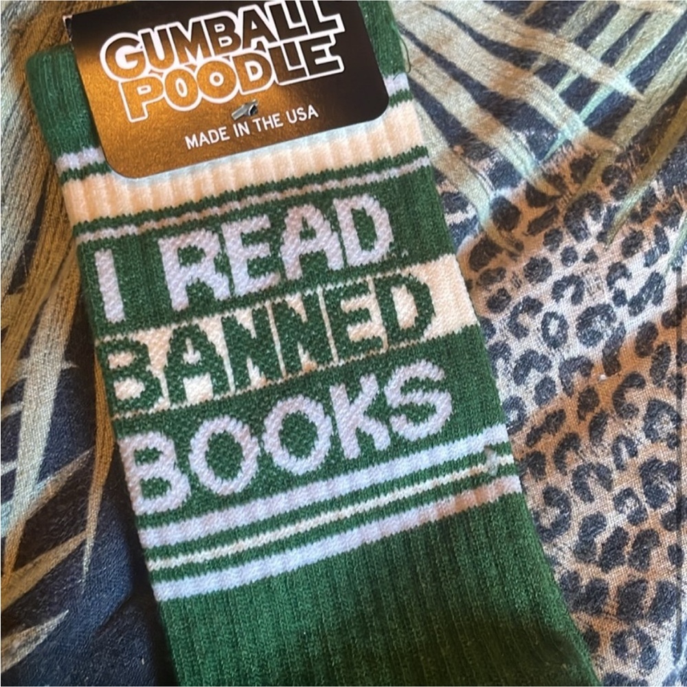 I read banned Books cotton socks
